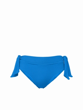 Double Tie Midrise Bottom In Grotto Texture fashionable beach swimwear, modern womens bikinis