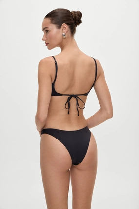 Dove Classic Bikini Bottom - Black womens printed swimsuits, beach ready swimwear ladies