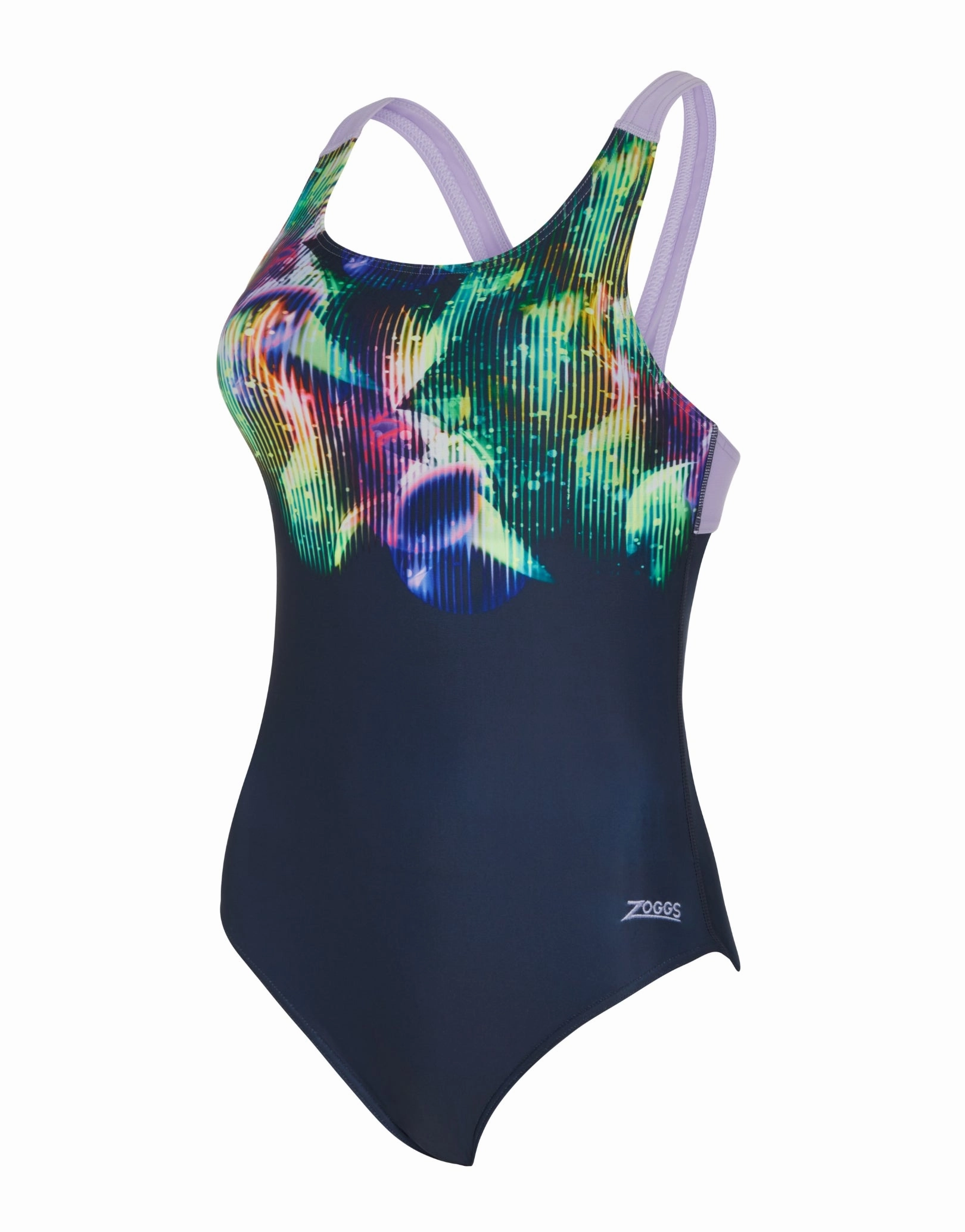 Eclipse Speedback Swimsuit - Navy/Multi