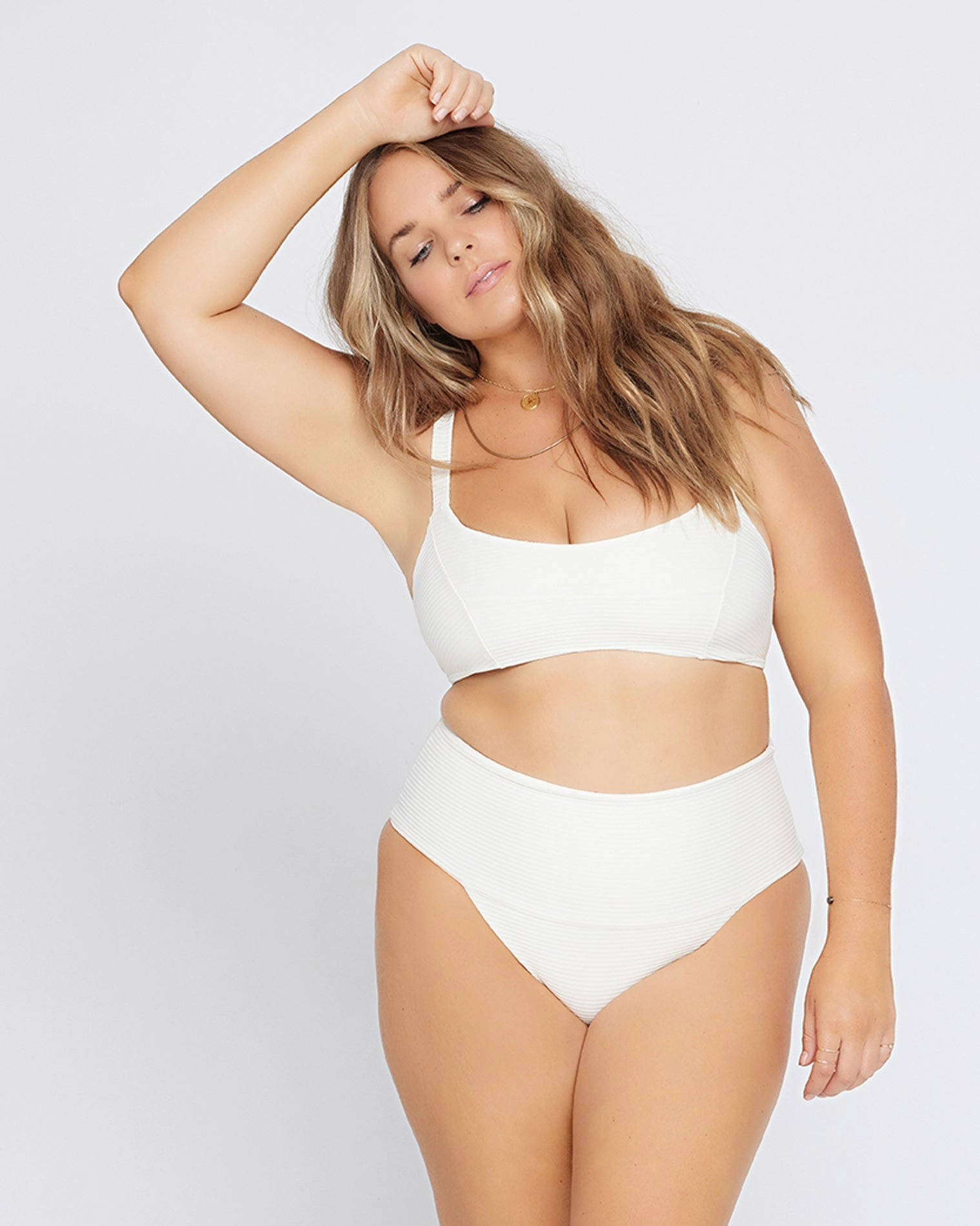Eco Chic Repreve Jess Bikini Top - Cream