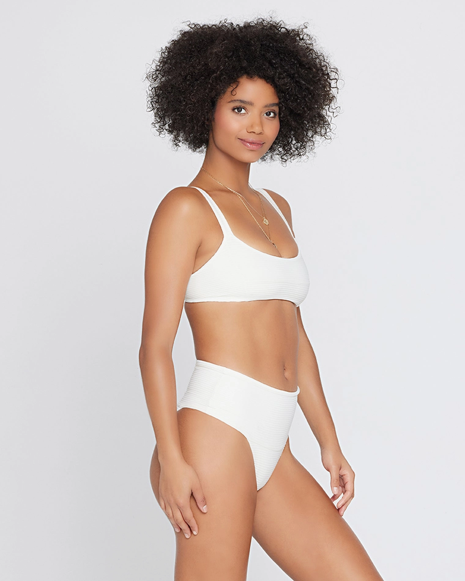 Eco Chic Repreve Jess Bikini Top - Cream