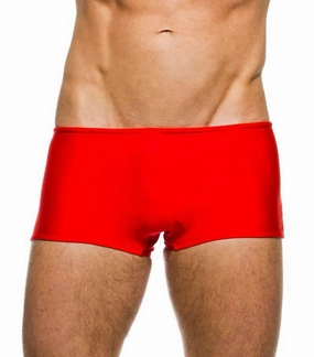Eden Swim Hipster Red affordable men's swimwear, summer swimwear for men