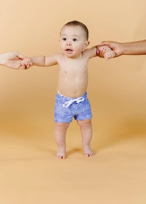 Elegant Floral | Baby Euro Shorts boys summer swimwear, boys rash guard swim sets