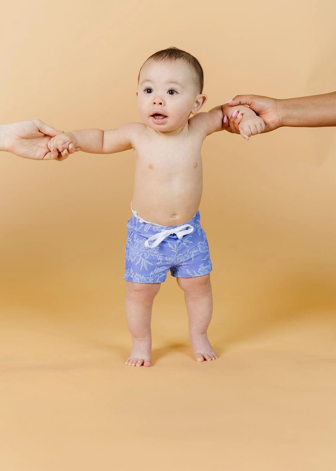 Elegant Floral | Baby Euro Shorts boys summer swimwear, boys rash guard swim sets