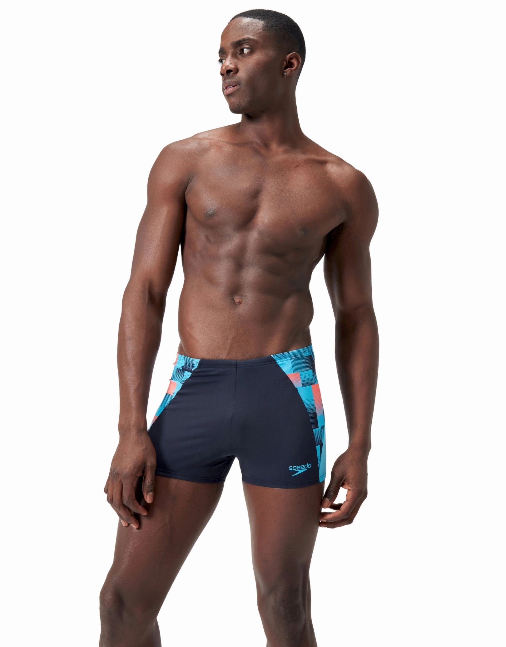 Endurance  Max Splice Swim Aquashort - Navy/Blue casual mens swimwear, affordable swimwear for men