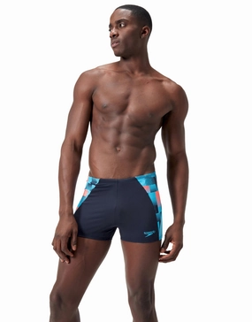 Endurance  Max Splice Swim Aquashort - Navy/Blue casual mens swimwear, affordable swimwear for men