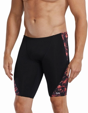 Energia Durafast Elite Blade Splice Swim Jammer - Black/Red casual mens swimwear, affordable swimwear for men