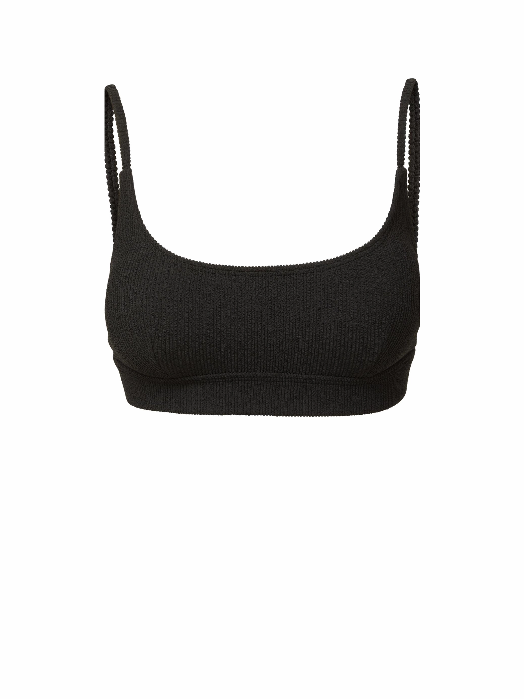 Erika Top Black strapless swimwear tops, lightweight swim tops