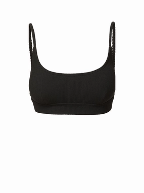 Erika Top Black strapless swimwear tops, lightweight swim tops