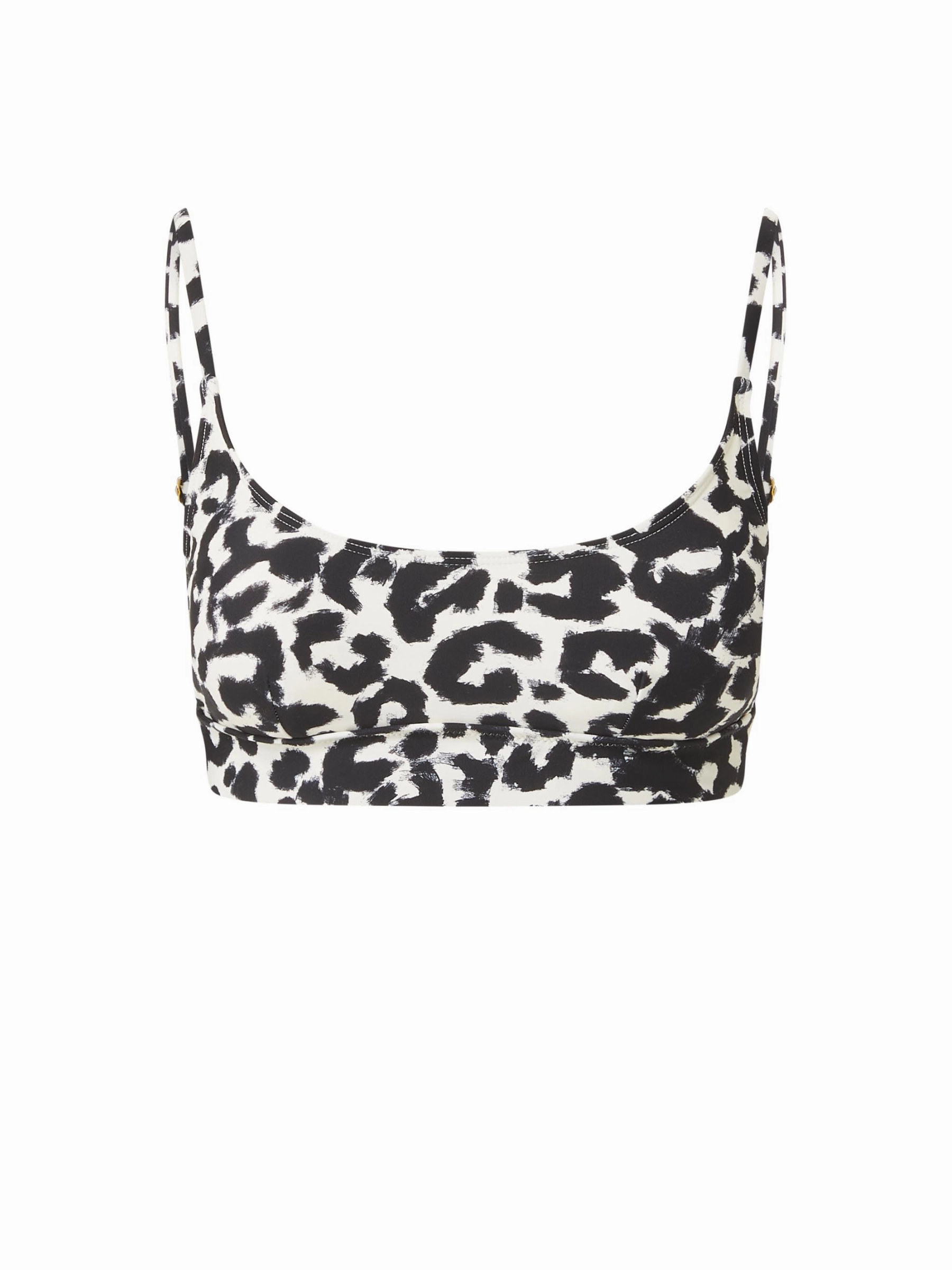 Erika Top Mia Leopard strapless swimwear tops, lightweight swim tops