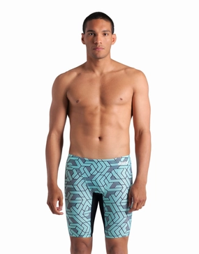 Escape Swim Jammer - Black/Water casual mens swimwear, affordable swimwear for men