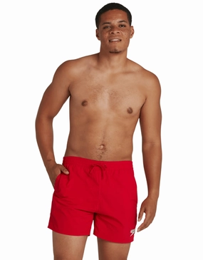 Essentials 16" Watershorts - Red casual mens swimwear, affordable swimwear for men