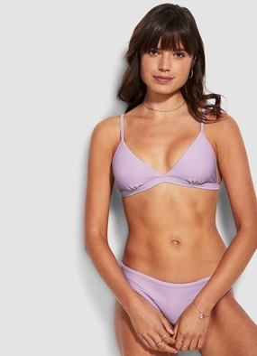 Essentials Fix Tri Bra  - Lilac push up bikinis women, sporty womens bikini sets