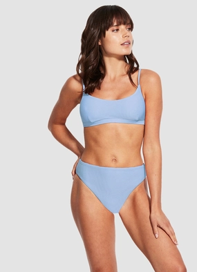 Essentials High Rise Pant - Blue Belle plus size swimwear women, summer swimwear for ladies