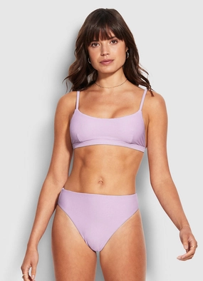 Essentials High Rise Pant - Lilac push up bikinis women, sporty womens bikini sets