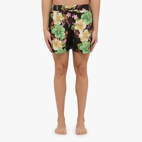 Etro Men's Swimming Costume With Multicolou Flower Print mens full coverage swimwear, stylish mens swim trunks