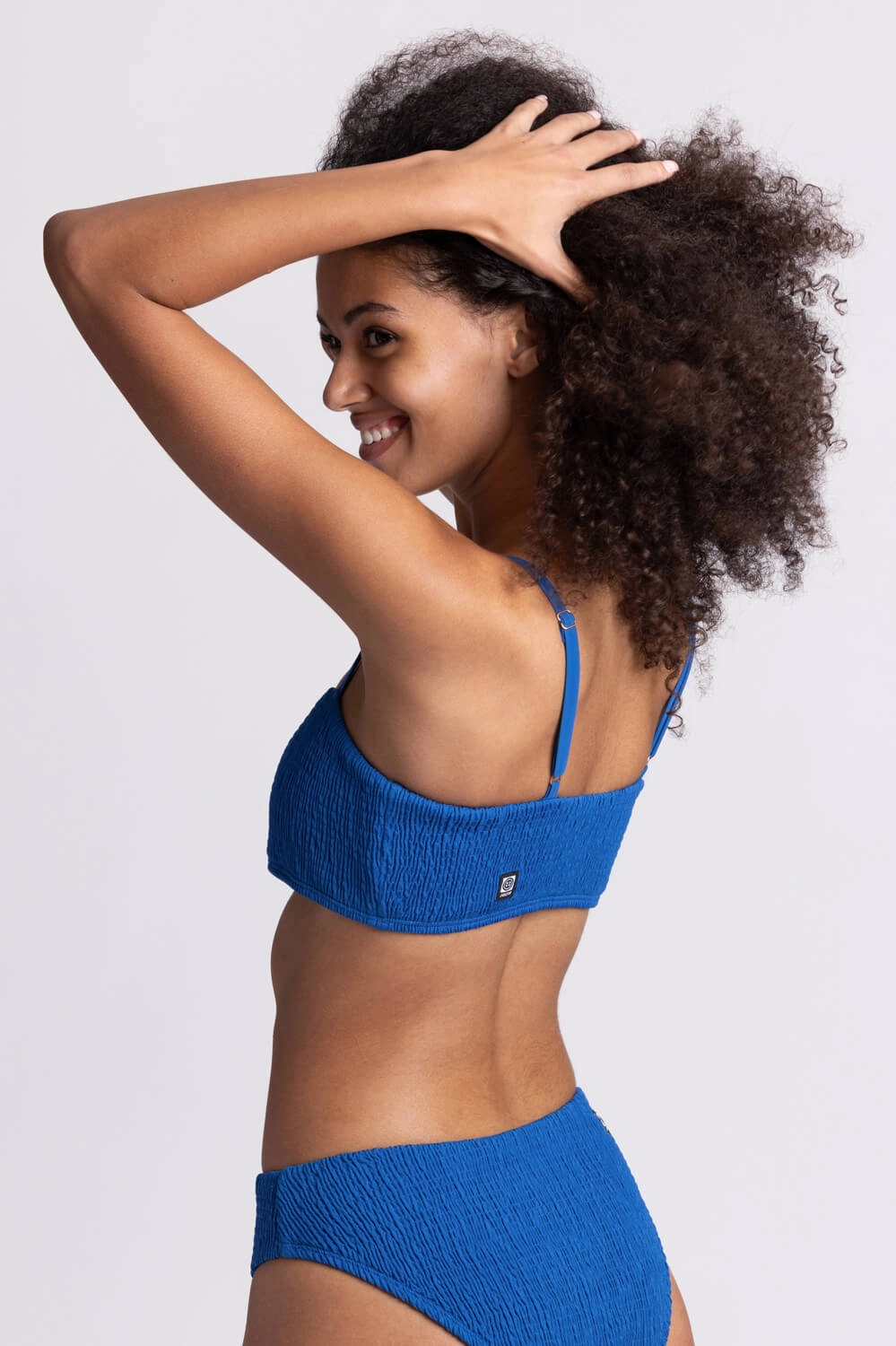 Eva Smocked Bikini Top - Bluewave