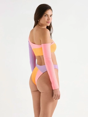 evan bottom pink sand cheeky swim bottoms, full coverage swim briefs women