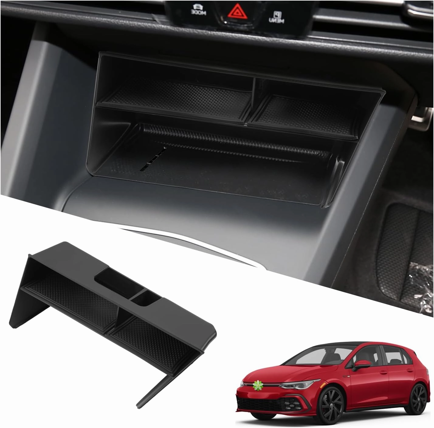 For Vw Golf 8 Mk8 8.5 Gti Gtd Gte Center Console Organizer Tray 2020  Last Chance Steal