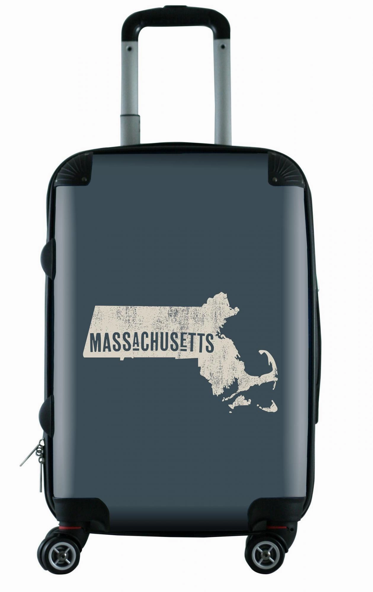 Rolling Bag Travel Kit 612 My Home State Massachusetts 20" Carry On