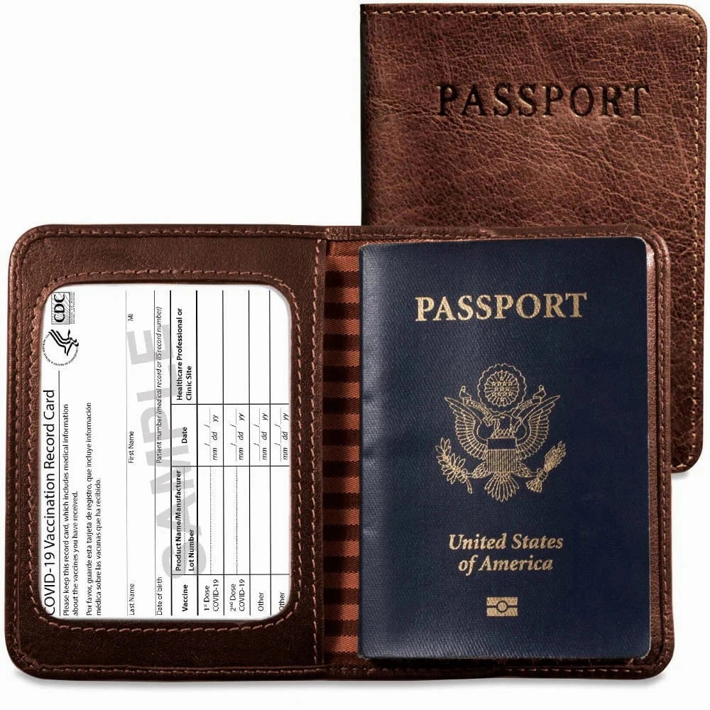 Jack Georges Passport Cover Travel Card Protector RFID Blocking Clutch
