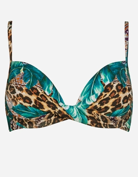 Exotica Underwired Bikini Top - Exotic Mandala stylish swimwear tops, womens beach tops