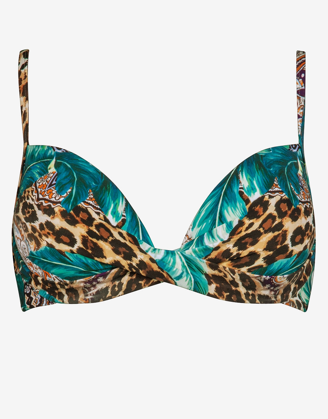 Exotica Underwired Bikini Top - Exotic Mandala stylish swimwear tops, womens beach tops