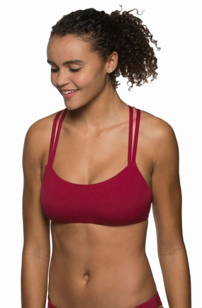 Fendrick Bikini Top - Cranberry mix and match bikinis, stylish women's bikini options