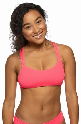 Fendrick Bikini Top - Hot Pink mix and match bikinis, stylish women's bikini options