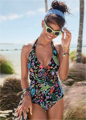 Fiji Moderate Bottom - Midnight Elegance modest swim bottoms women, comfortable bikini bottoms