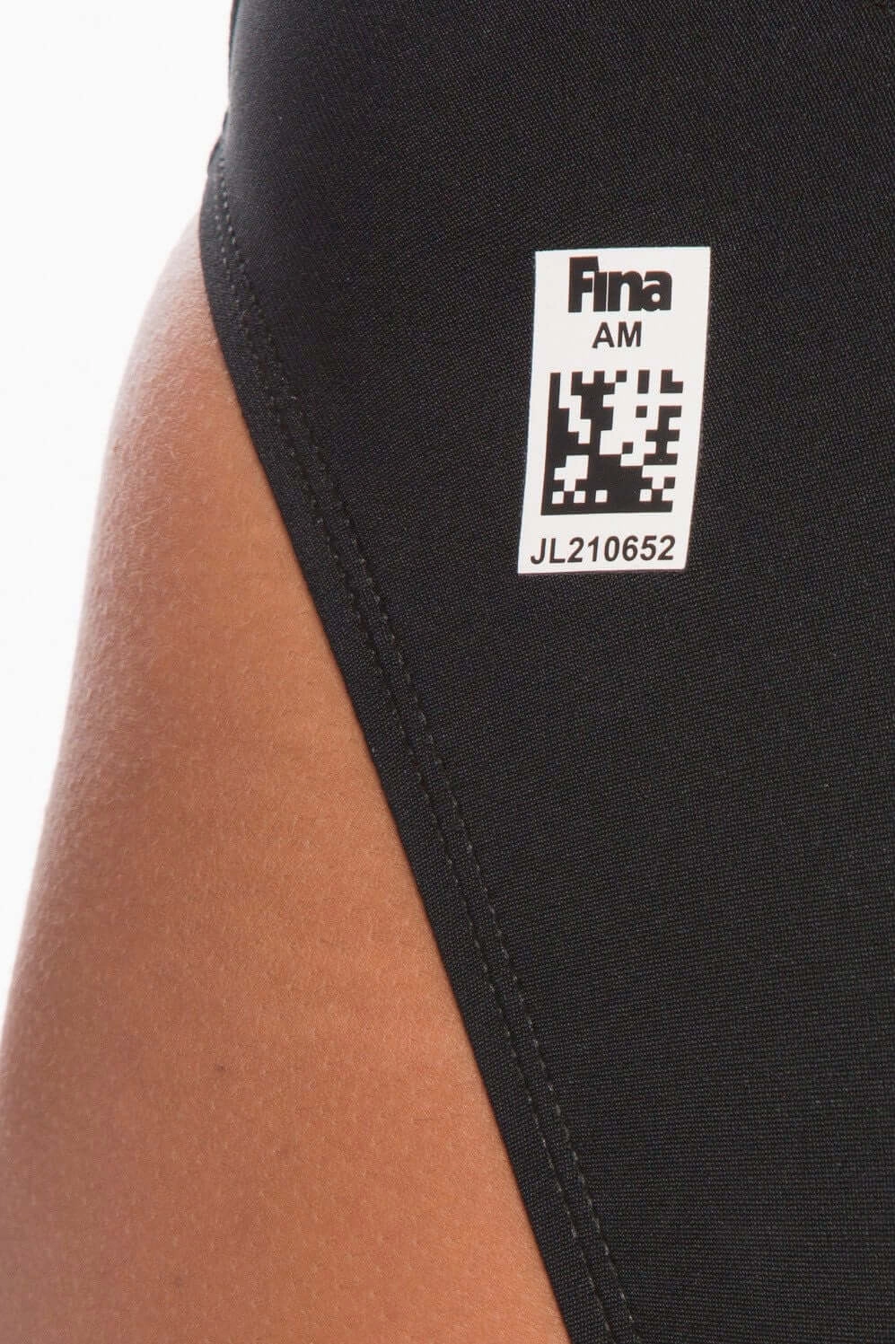 Fina Approved Tiger One Piece Swimsuit - Black