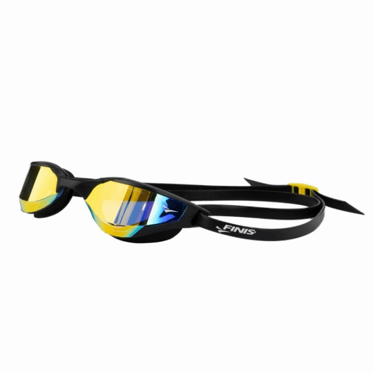 Finis Hayden Mirror Goggle - Orange/Black anti fog swim goggles, swim training goggles