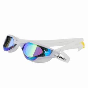 Finis Hayden Mirror Goggle - Purple/White anti fog swim goggles, swim training goggles