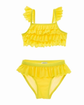 Flapdoodles Eyelet 2pc Swim Set cute swimsuits for teen girls, modest teen swimwear