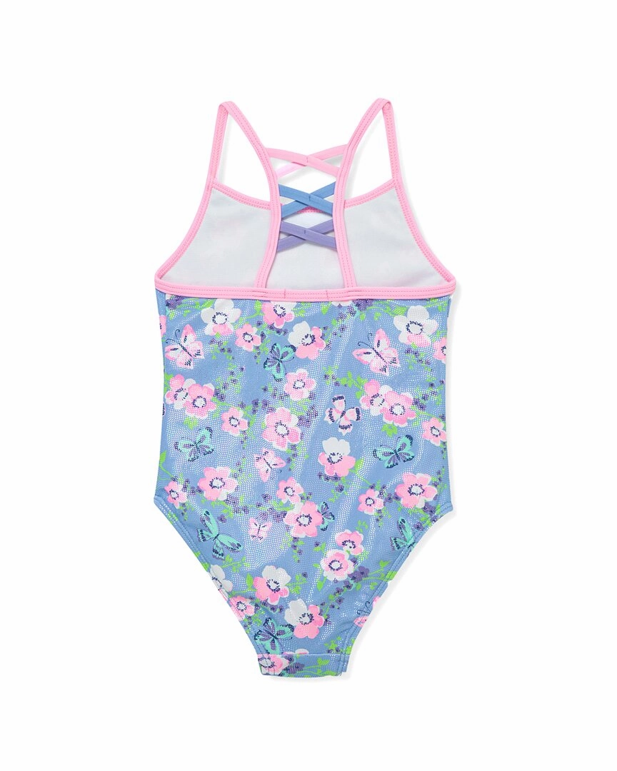 Flapdoodles Foil Overlay Swimsuit