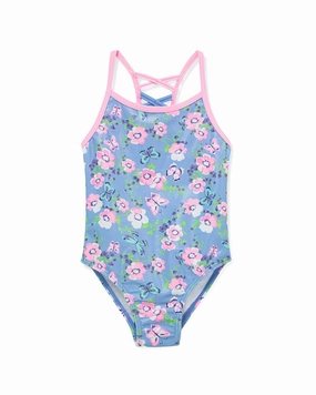 Flapdoodles Foil Overlay Swimsuit stylish teen girl swimsuits, teen girls swimwear sets
