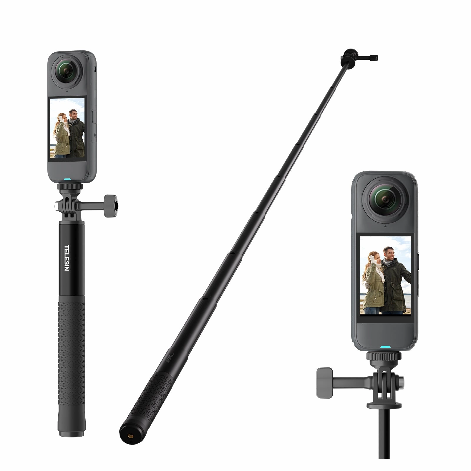 Today Only Discount Alert Telesin Aluminum Alloy High Strength Selfie Stick
