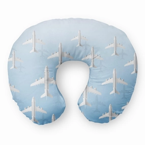 Big Hot Sale White Seamless Airplanes & Shadows Travel & Boppy Pillows