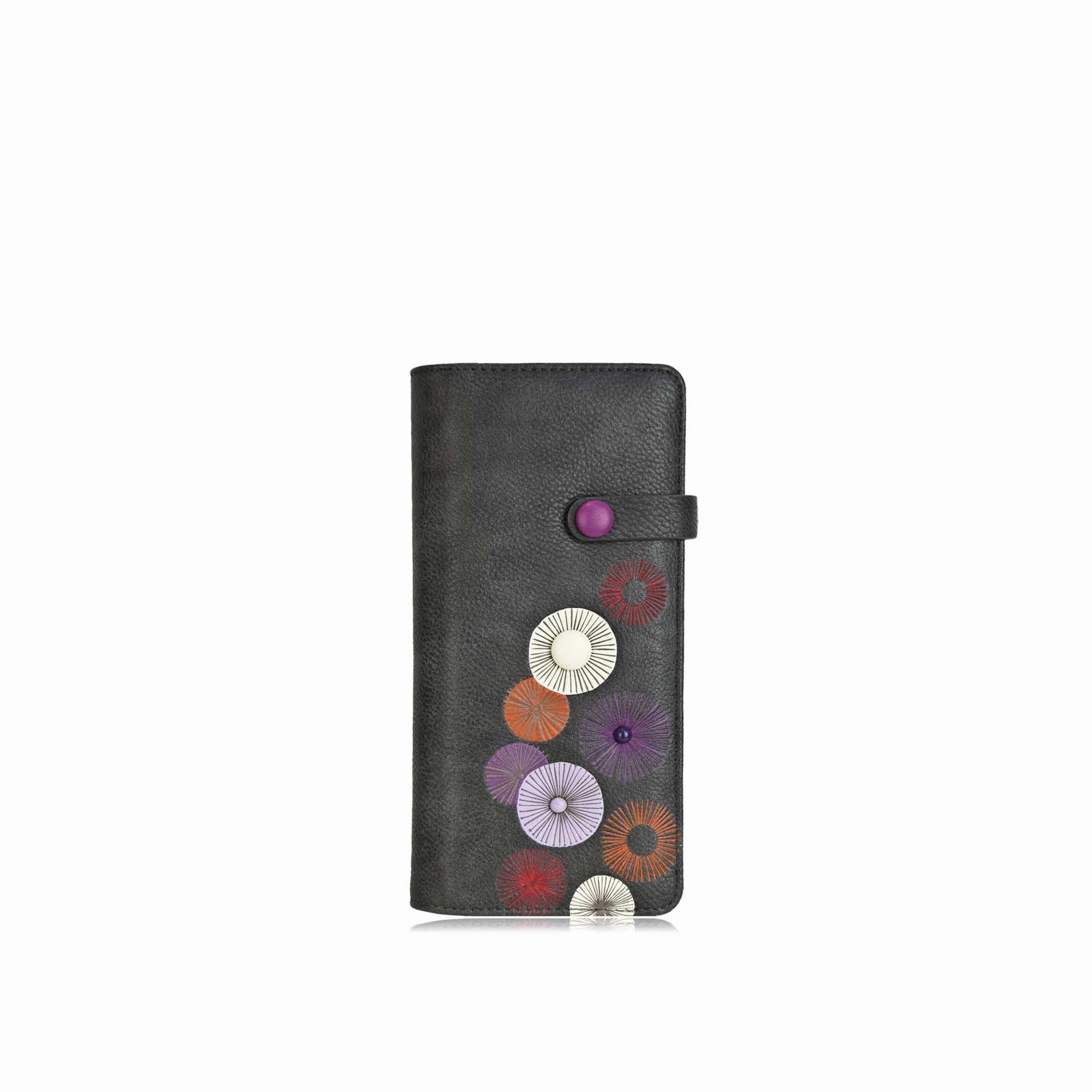 Floret Long Wallet Rfid Espe Security Neck Pouch