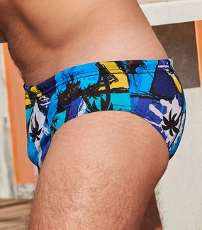 Florida Tan Through Deep Waist Swim Brief affordable men's swimwear, summer swimwear for men