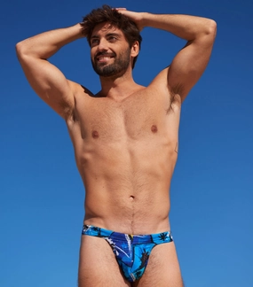Florida Tan Through Swim Thong tan through swimwear men, mens breathable swimwear