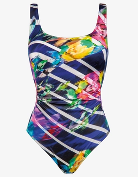 Flower Glow Swimsuit - Maritim Neon pool-ready swimwear for women, trendy swimwear collection