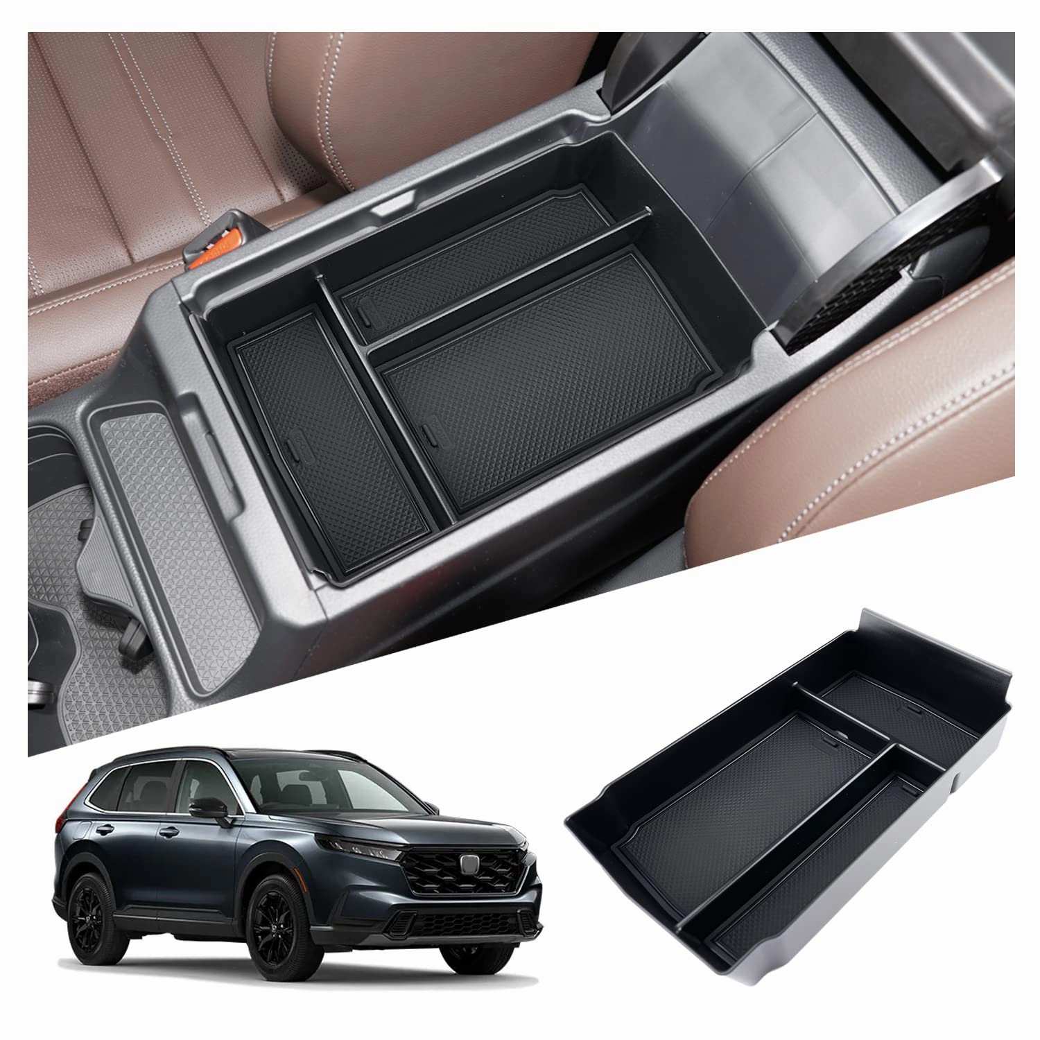 For Honda Cr-V Door Slot Mats Center Armrest Storage 2023  Mega Sale Now