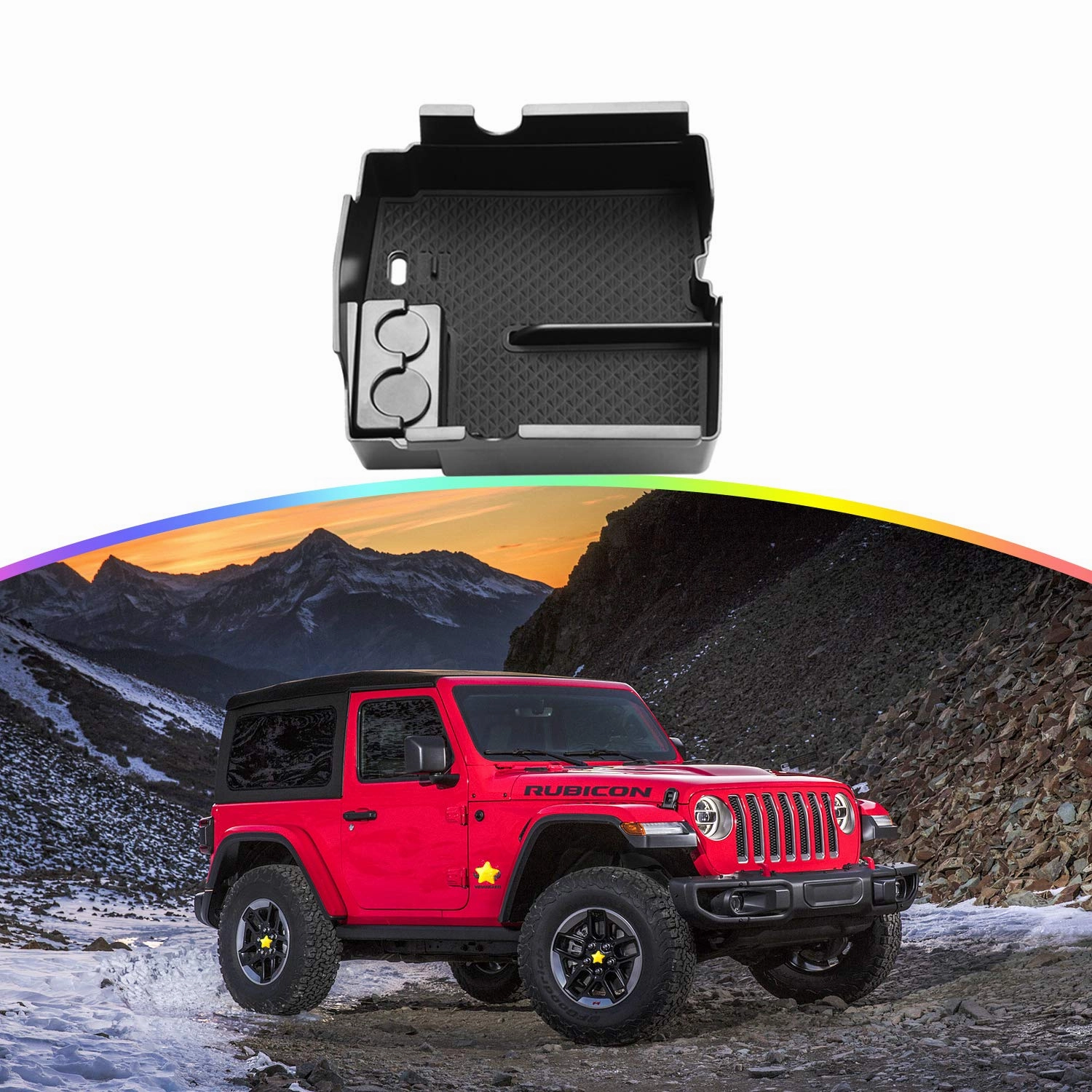 For Jeep Wrangler Jl Center Console Organizer Tray 2018  Gift Ideas Galore