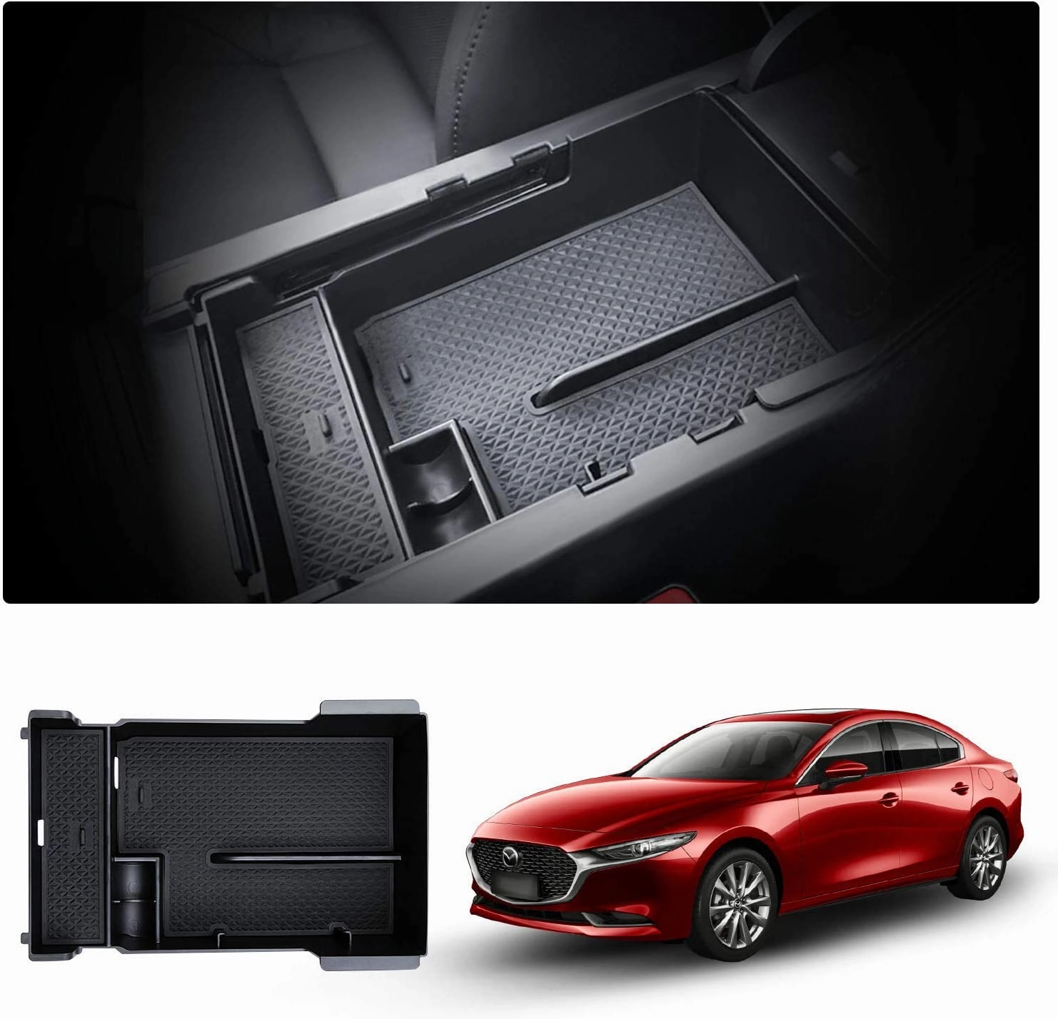 For Mazda 3 Center Armrest Storage Tray 2019  Todays Hot Savings Deal of the Day