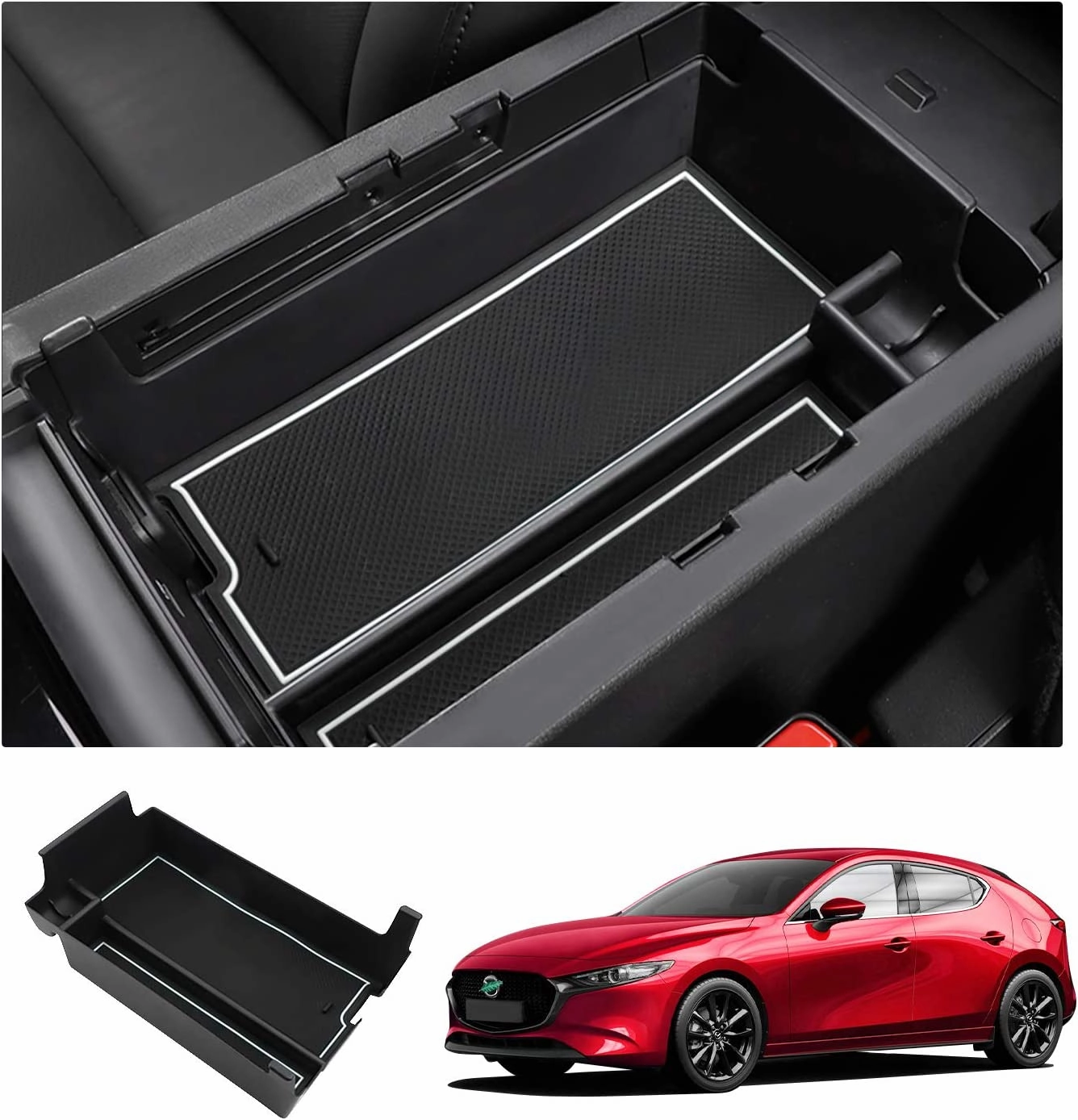 For Mazda 3 Center Armrest Storage Tray 2019  Instant Savings Deal