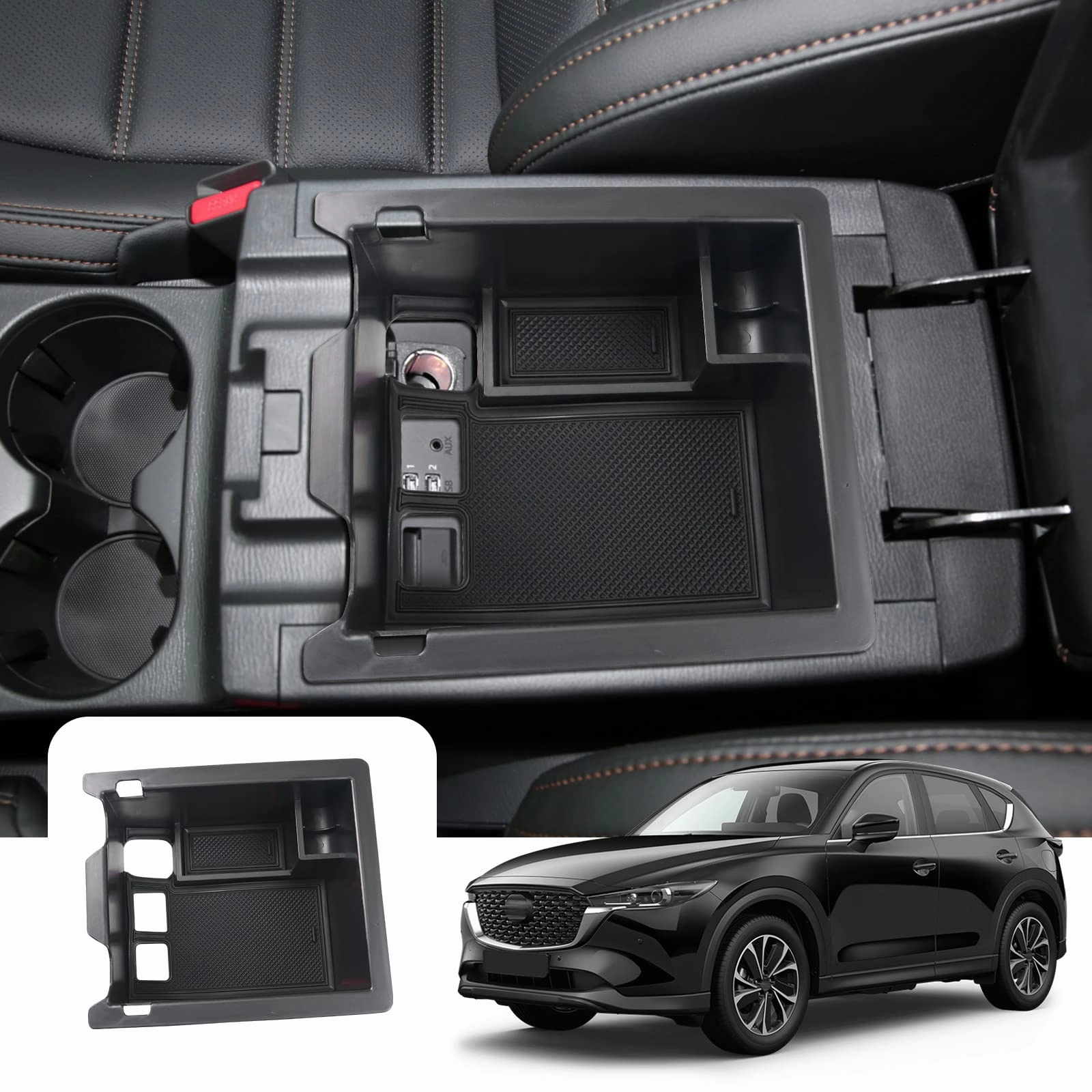 For Mazda Cx-5 Center Armrest Storage Tray 2017  Dont Miss Hot Deals