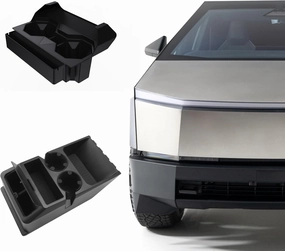 For Tesla Cybertruck Console Organizer With Silicone Inserts 2 In 1 Cup Holder 2023  Weekend Specials Surprise Discount Today