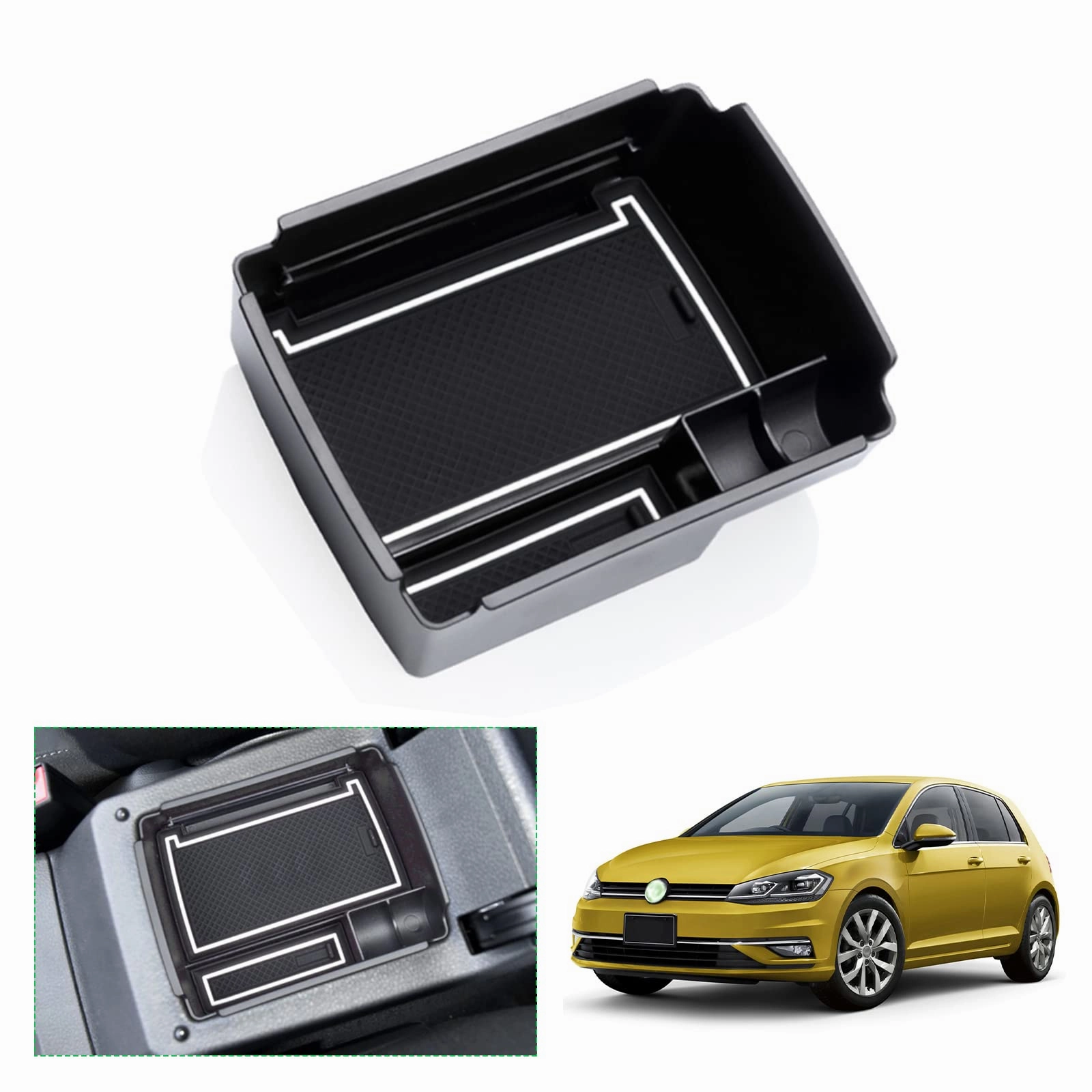 Dont Miss This Deal Daily Clearance Deal For Vw Golf 7 7.5 Center Armrest Storage Tray 2013-2019