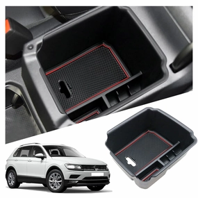 Hot Discount Deal For Vw Tiguan Allspace Center Armrest Storage Tray 2018 